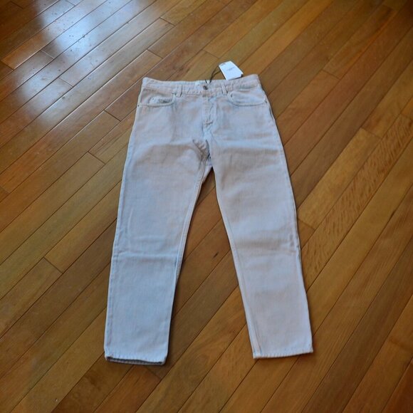 ISABEL MARANT ÉTOILE Nea cropped acid-wash high-rise slim-leg jeans Size FR 36 - Picture 1 of 7
